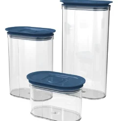 Biesse Bewaardoos Ovaal Luchtdicht Blauw 0,75L