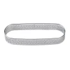 BrandNewCake Taartring RVS Ovaal Geperforeerd 12x3,5x2cm