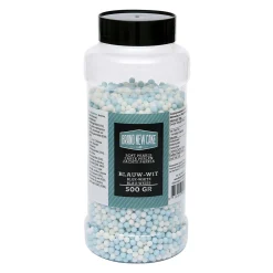 BrandNewCake Zachte Parels Blauw/Wit 500gram**