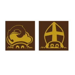 Callebaut Chocoladedecoratie Sint en Piet 252st.