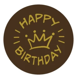 Callebaut Chocoladedecoratie Happy Birthday 280st.