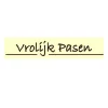 Chocoladedecoratie Vrolijk Pasen 120 stuks