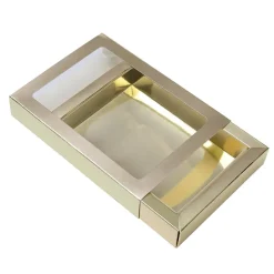 Chocoladeletterdoos GK7 Goud / Goud 3st
