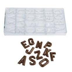 Chocolademal Chocolate World Alfabet (A t/m Z) 4x3x0,6cm