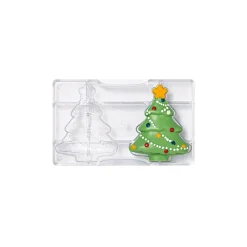 Chocolademal Kerstboom (2x) 85x105 mm