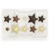 Chocolademal Sterren (10x) 2,0-3,5-5,0x4,2 cm