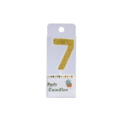 Cijferkaars Goud Glitter #7