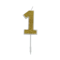 Cijferkaars Goud Glitter #1