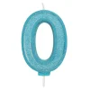 Culpitt Cijferkaars #0 Blauw met Glitter