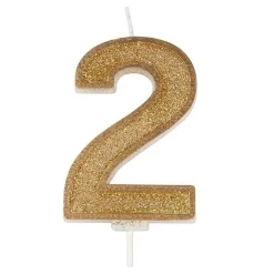 Culpitt Cijferkaars #2 Goud met Glitter
