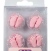 Culpitt Suikerdecoratie Baby Voetjes Roze 12 paar