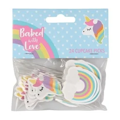 Culpitt Taartdecoratie Prikkers Unicorn 80mm 24st.