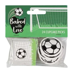 Culpitt Taartdecoratie Prikkers Voetbal 80mm 24st.
