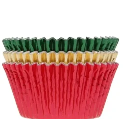 Cupcake Vormpjes HoM Folie Kerst 51x38mm. 36st.