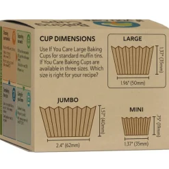 Cupcake Vormpjes Kraft Ongebleekt 50x35mm 240st.