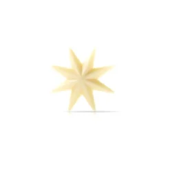 Dobla Chocoladedecoratie Witte Ster 3D (36 stuks)