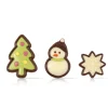 Dobla Chocoladedecoratie Cartoon Kerst Assortiment (90st)