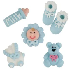 Günthart Suikerdecoratie Baby Blauw 96st.