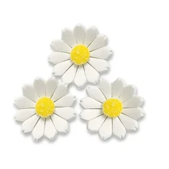 Günthart Suikerdecoratie Witte Bloemen 60st.