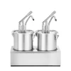 Hendi Sauspomp roestvast staal set 2 stuks 2x 4,5L
