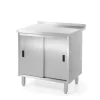 Hendi Wandwerktafel met kast Profi Line 800x600x(H)850mm