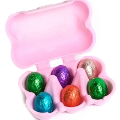 HoM Eierdoos Roze 6 Kwarteleieren 40st.