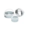 Kitchen Craft Uitsteker Set/3 Rond Gekarteld RVS