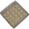 Marsepein rozen 5 blads 35mm 10 stuks, Wit Luxe