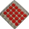 Marsepein rozen 6 blads 40mm 10 stuks, Rood Luxe