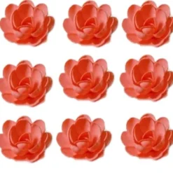 Ouwel bloemen groot Rood, 30 stuks.