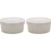 Ovenschaal Porselein (Creme Brulee) Ø11x4,8cm Set/2