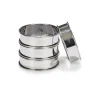 Patisse Flan/Cake ringen RVS Ø8cm Set/4