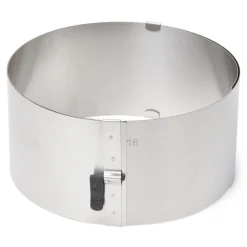Patisse Taartring Verstelbaar RVS Ø17-30x9(h)cm