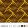 Pavoni Chocolade Transfersheets Gele Golven 34x26cm 10st