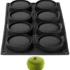 Pavoni Siliconen Vorm Mono Macaron Ø7x3,5cm (8) Set/2