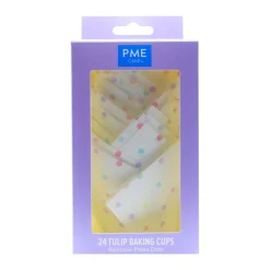 PME Muffin Cups Regenboog Stippen 24st