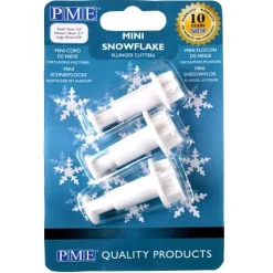 PME Plunger Cutter Mini Sneeuwvlok/IJskristal set/3