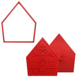 PME Uitstekers en Stempels Gingerbread Huis Set/6