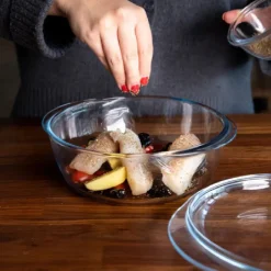 Pyrex 4-in-1 Ovenschaal Rond met Deksel 21x18x9cm