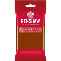 Renshaw Rolfondant Donker Bruin 250g