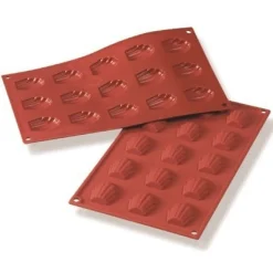 Siliconen Bakvorm Madeleine Mini 44x34x10mm (15)