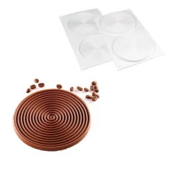 Silikomart Siliconen Bakvorm Spiraal (2x) Ø14cm