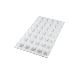 Silikomart Siliconen Bakvorm Halve Bolletjes (35x) Ø2,6cm