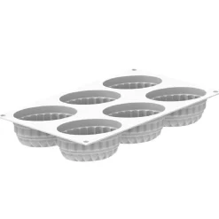 Silikomart Siliconen Bakvorm Pleincoeur Ovaal (6) 124x43mm