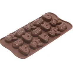 Silikomart Siliconen Bonbonvorm Kerst (15x) 3,3x2,7x1,5cm