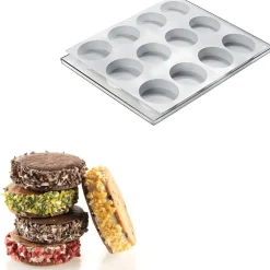 Silikomart Siliconen Vorm Rond (6) Ø7,6x2,5cm Set/2