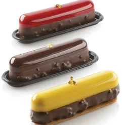 Silikomart Siliconen Vorm Eclair (8) 13,5x2,8cm + Uitsteker