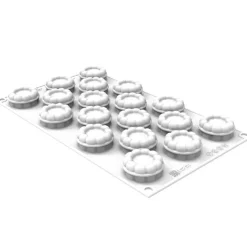 Silikomart Siliconen Vorm Charlotte XS (18x) Ø3,8x1,8cm
