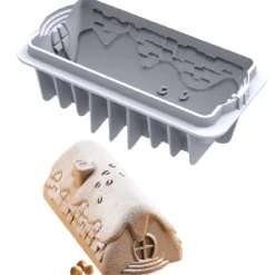 Silikomart Siliconen Vorm Winter Cottage 23x10,5x7,5cm