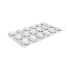 Silikomart Siliconen Vorm Madeleine XS (18) 4,5x3,3x1,6cm
